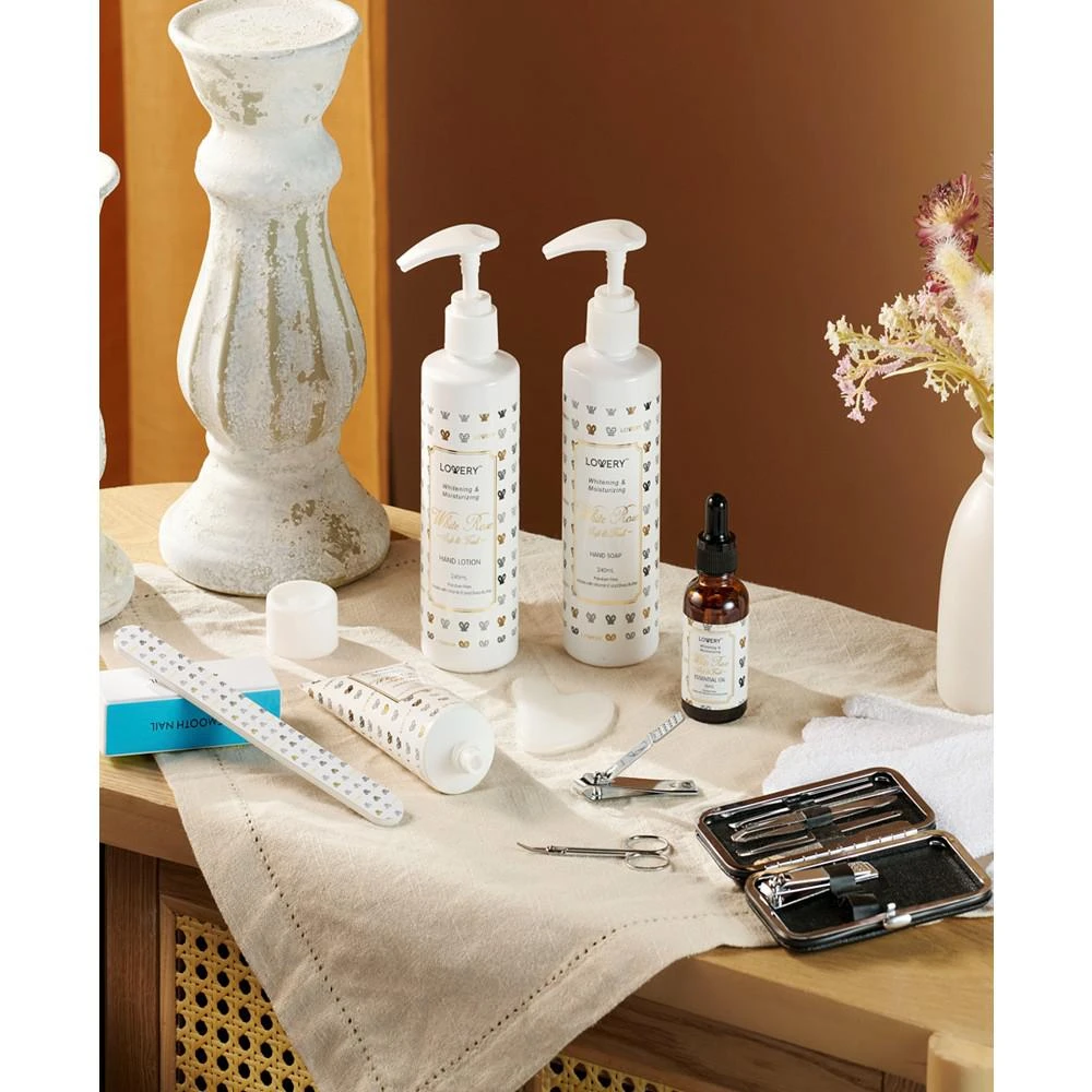 商品Lovery|Body Care Gift Set, White Rose Hand Creams Kit, Home Spa Self Care with Tote Bag, 20 Piece,价格¥566,第2张图片详细描述