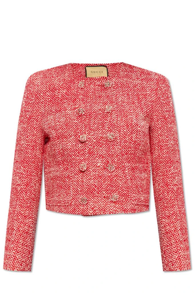 商品Gucci|Gucci Button-Up Tweed Jackets,价格¥13090,第1张图片