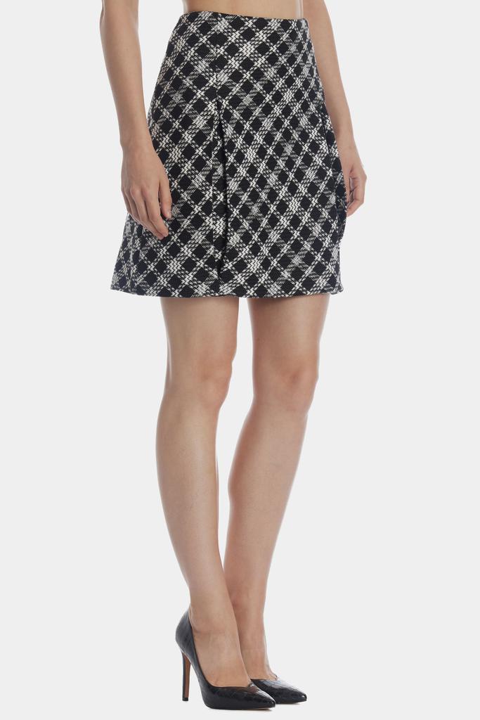 Plaid Tweed Skirt商品第5张图片规格展示