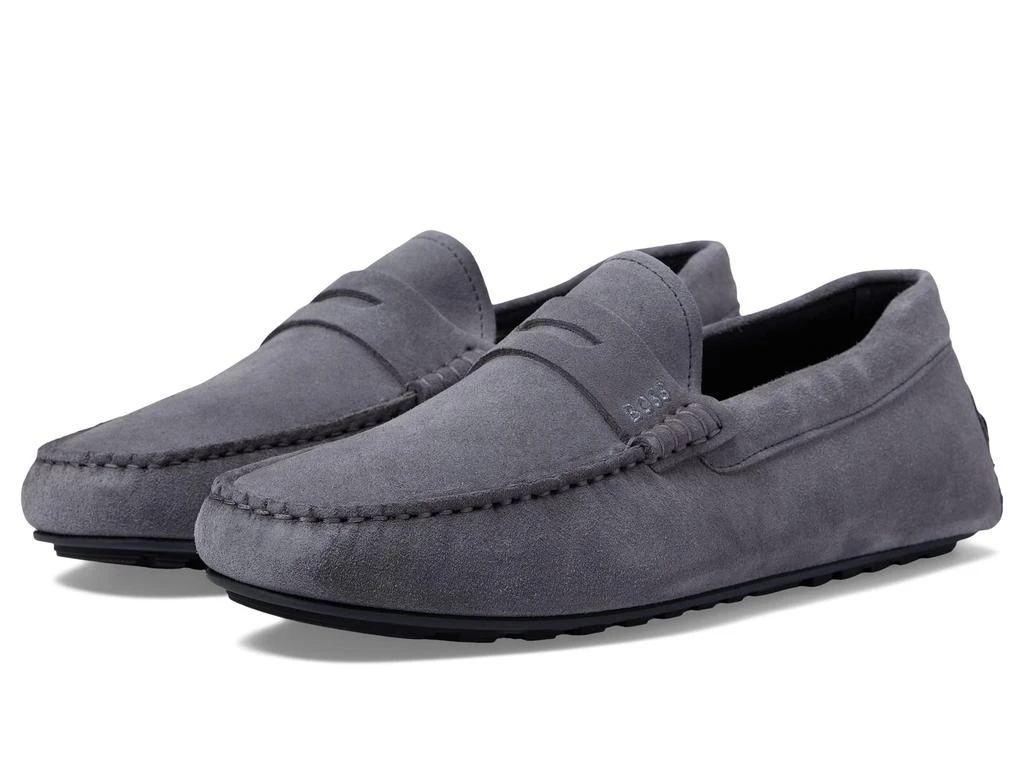 商品Hugo Boss|Noel Suede Penny Loafer Moccasins,价格¥821,第1张图片