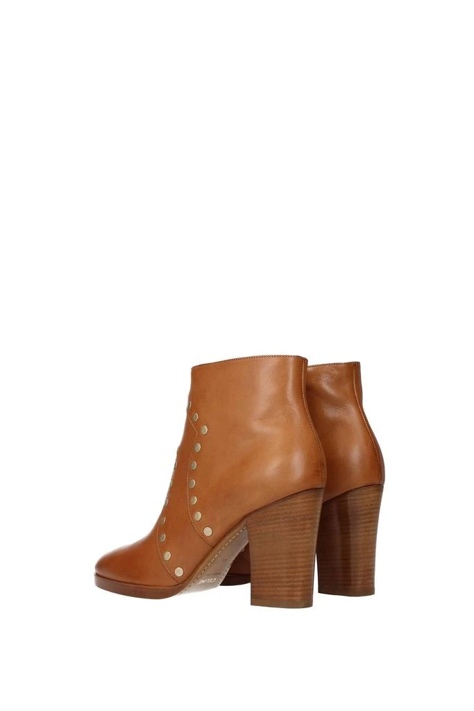 商品Celine|Ankle boots Leather Brown Tan,价格¥3629,第4张图片详细描述