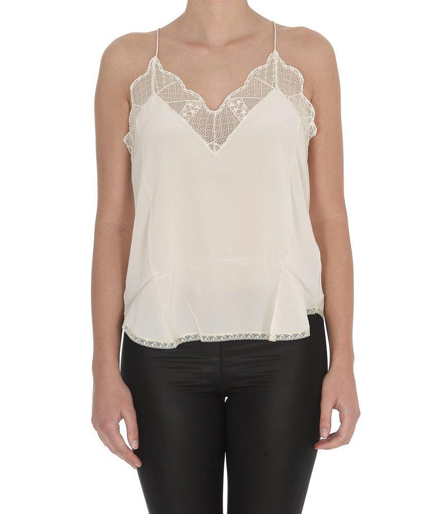 商品Zadig&Voltaire|Zadig & Voltaire Christy Lace Detailed Camisole,价格¥844,第1张图片