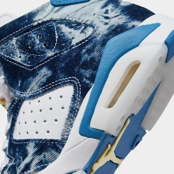 商品Jordan|Big Kids' Air Jordan Retro 6 Denim Basketball Shoes,价格¥904,第3张图片详细描述