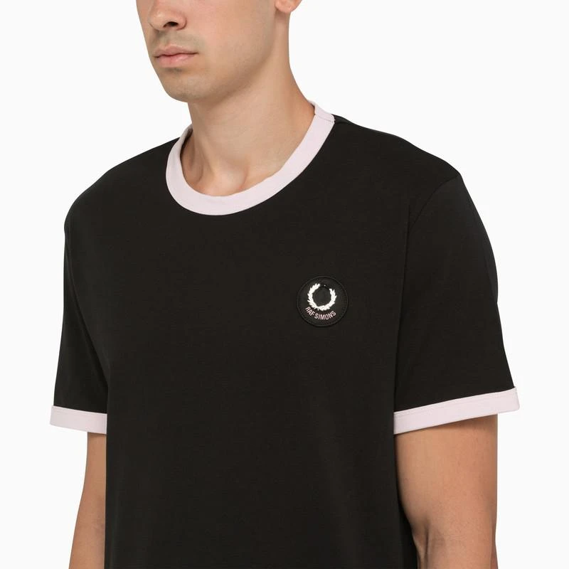 商品Fred Perry|Black short sleeve cotton t-shirt,价格¥780,第4张图片详细描述