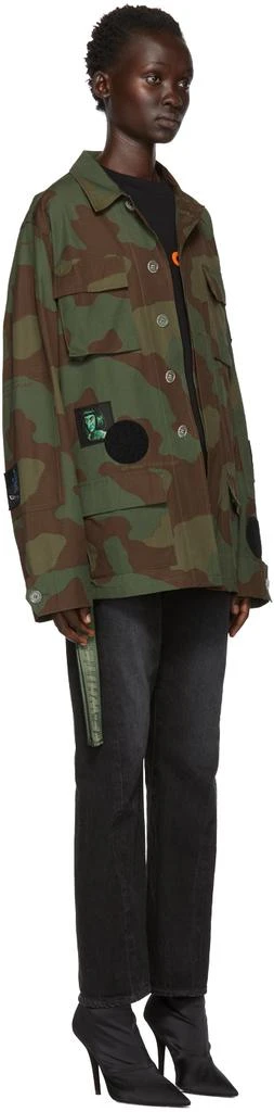 商品Off-White|Green Camo Patches Field Jacket,价格¥2794,第2张图片详细描述