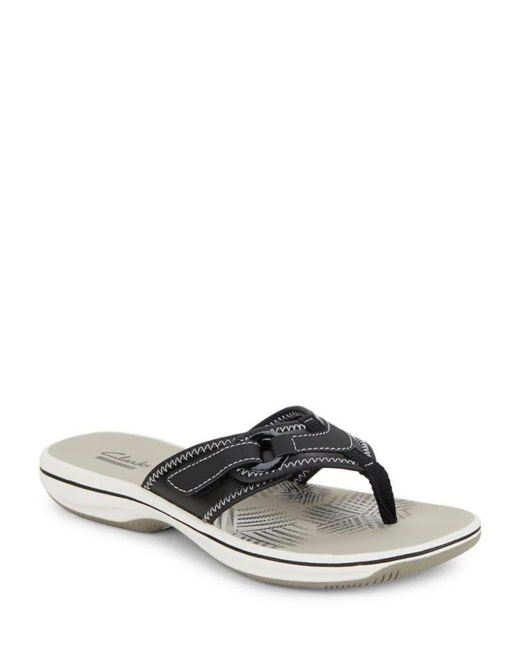 商品Clarks|Breeze Mila Thong Sandals,价格¥170,第1张图片