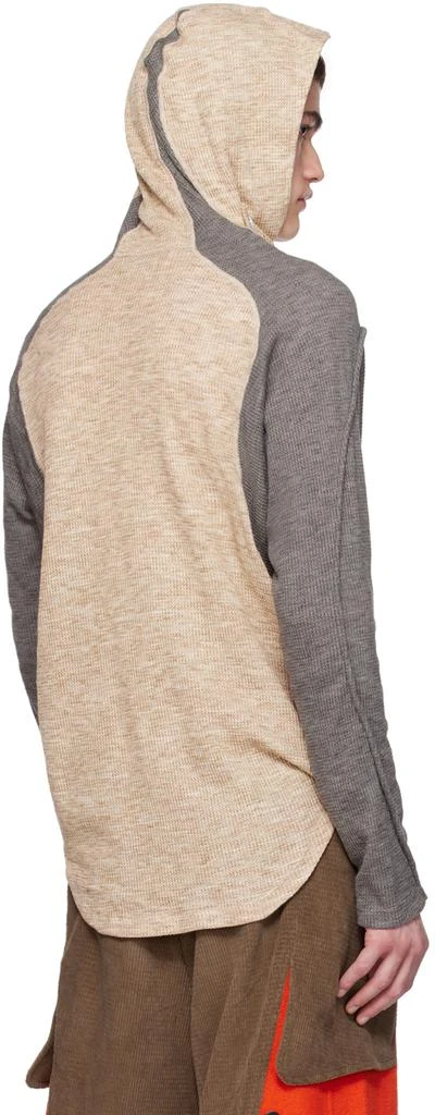 商品Kiko Kostadinov|Beige & Gray Solon Hoodie,价格¥2184,第3张图片详细描述