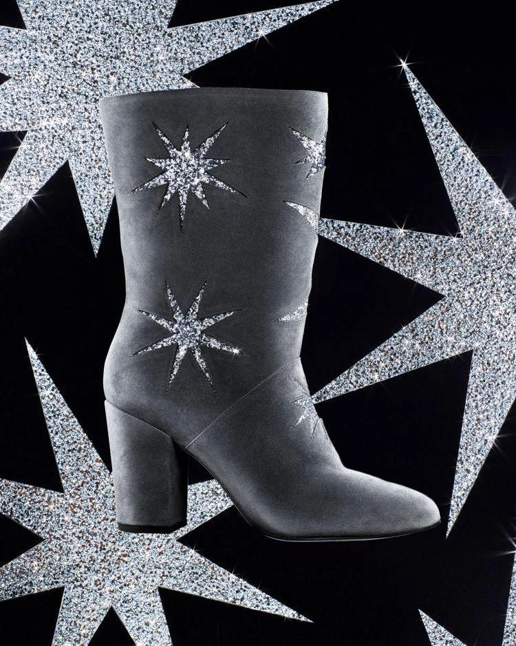 商品Avec Les Filles|Avec Les Filles Nikita Glitter Starbust Mid Calf Booties - 100% Exclusive ,价格¥796,第5张图片详细描述