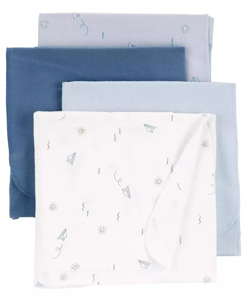 商品Carter's|Baby Boys Receiving Blankets, Pack of 4,价格¥253,第1张图片