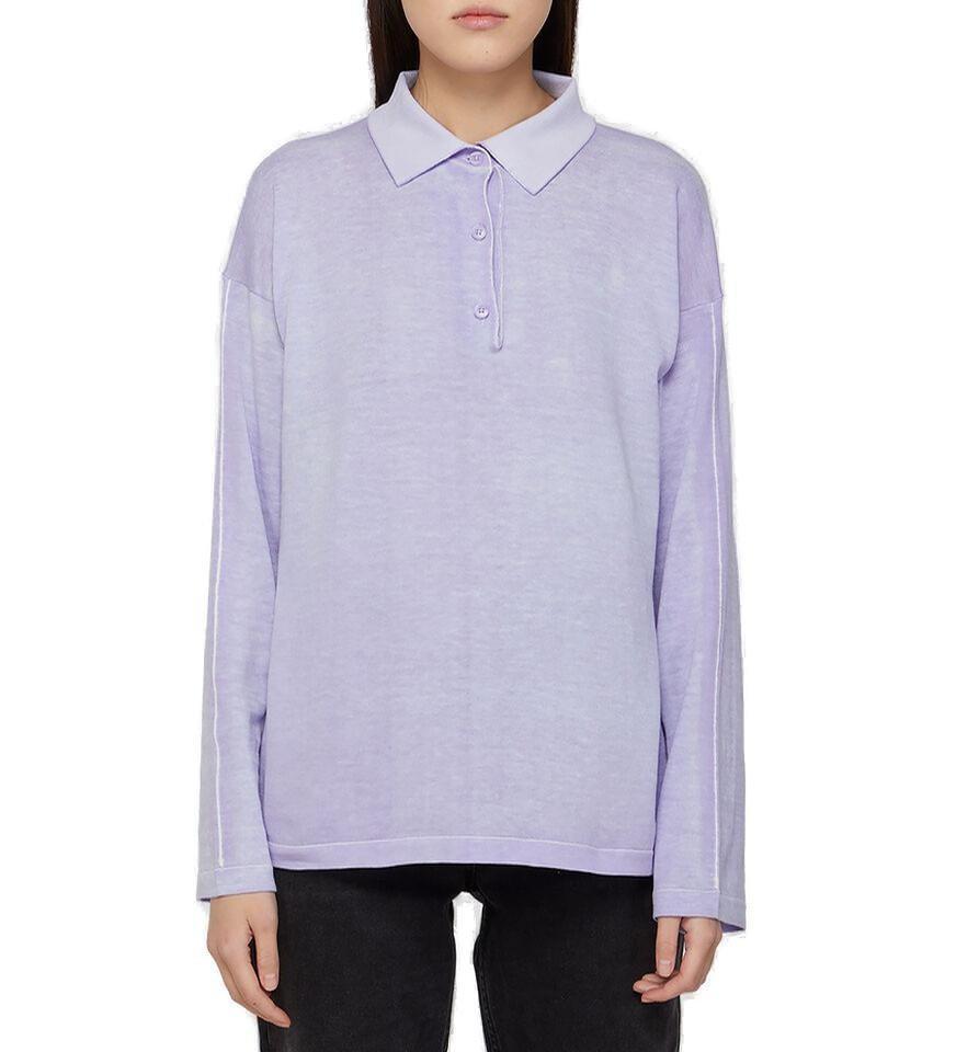 商品Acne Studios|Acne Studios Long-Sleeved Polo Shirt,价格¥1393,第1张图片