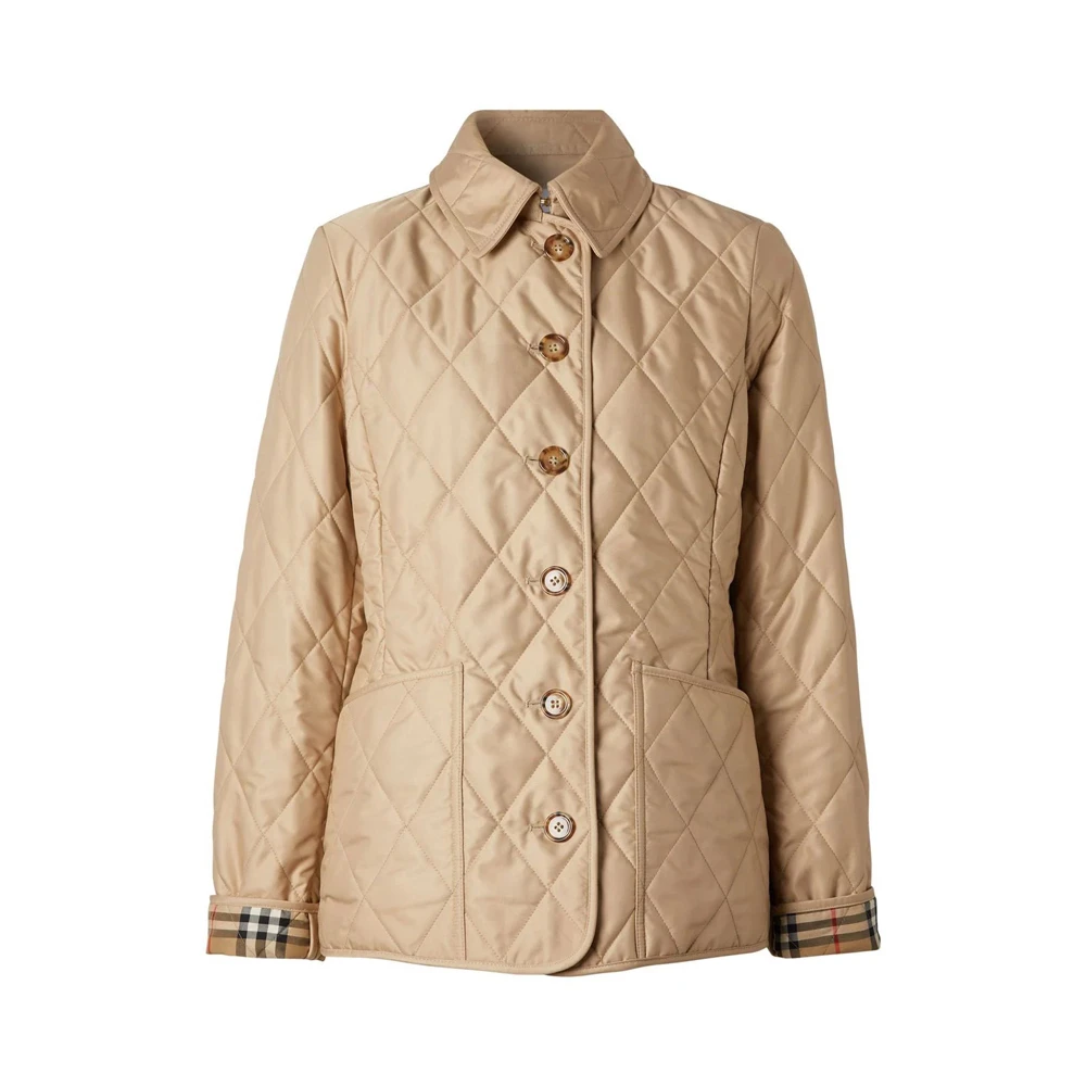 商品[国内直发] Burberry|BURBERRY 卡其色女士棉服 8049868,价格¥8990,第1张图片