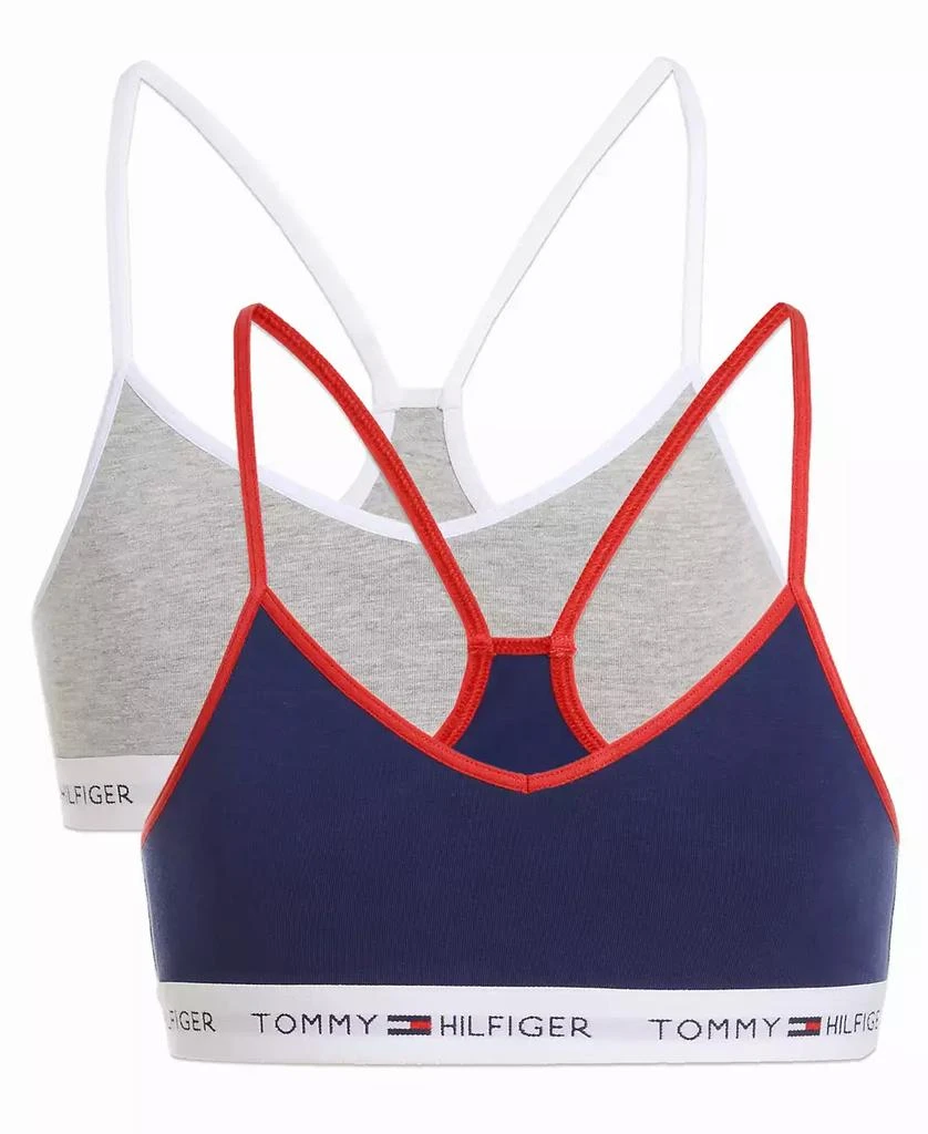 商品Tommy Hilfiger|Little & Big Girls 2-Pk. Logo-Band Bras 女童内衣文胸,价格¥59,第1张图片