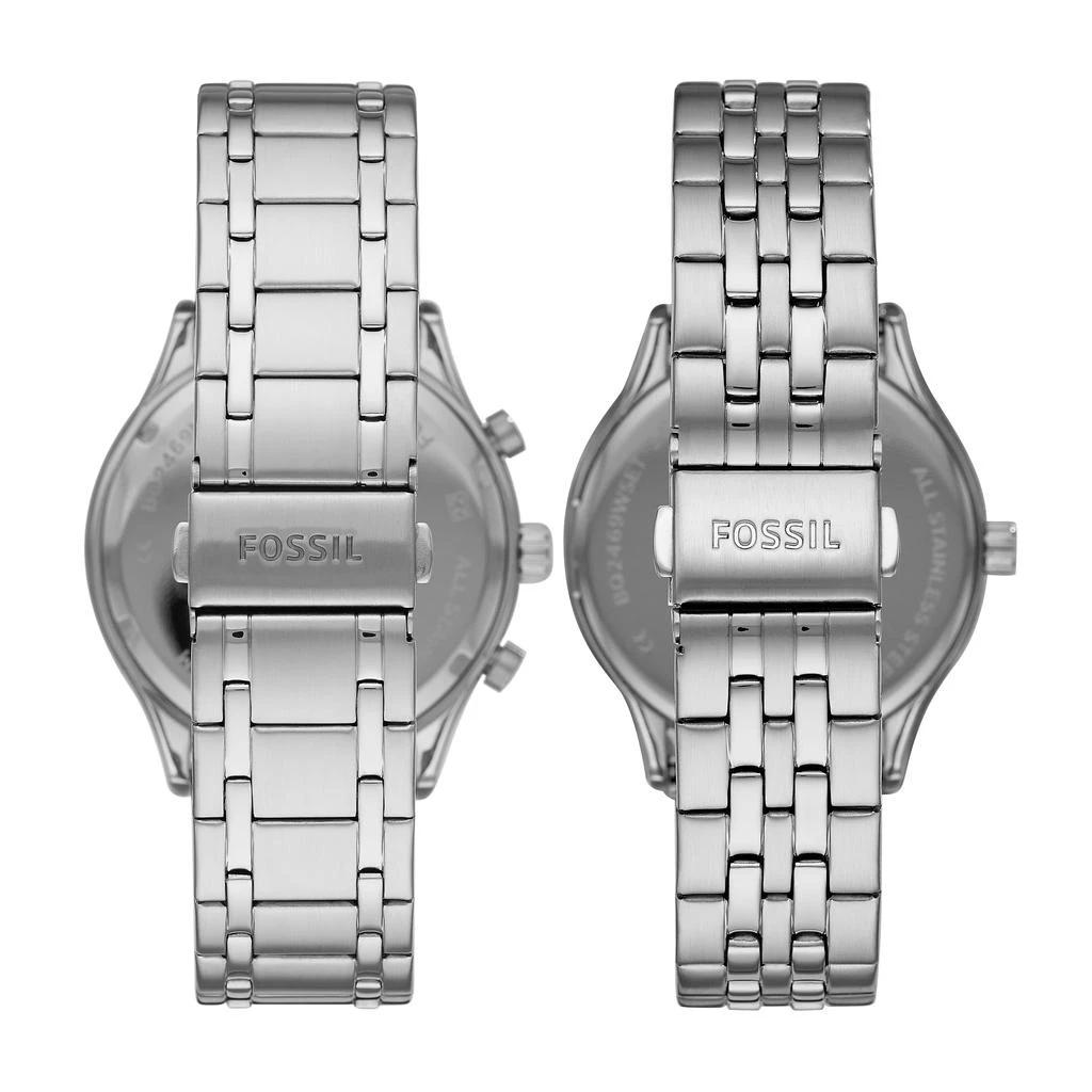 商品Fossil|Men's Fenmore Midsize Multifunction, Stainless Steel Watch,价格¥1817,第3张图片详细描述