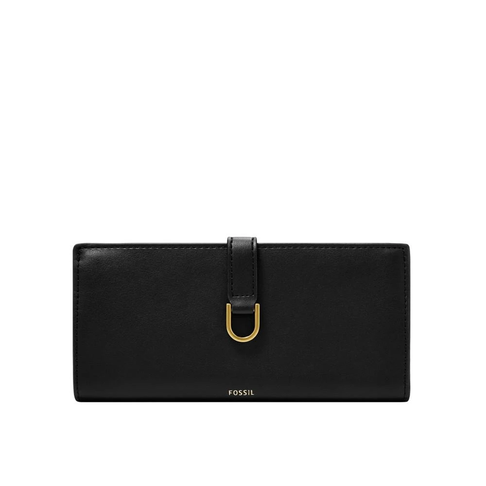 商品Fossil|Women's Kier Small Leather Goods Cactus Leather Tab Clutch Wallet,价格¥897,第2张图片详细描述