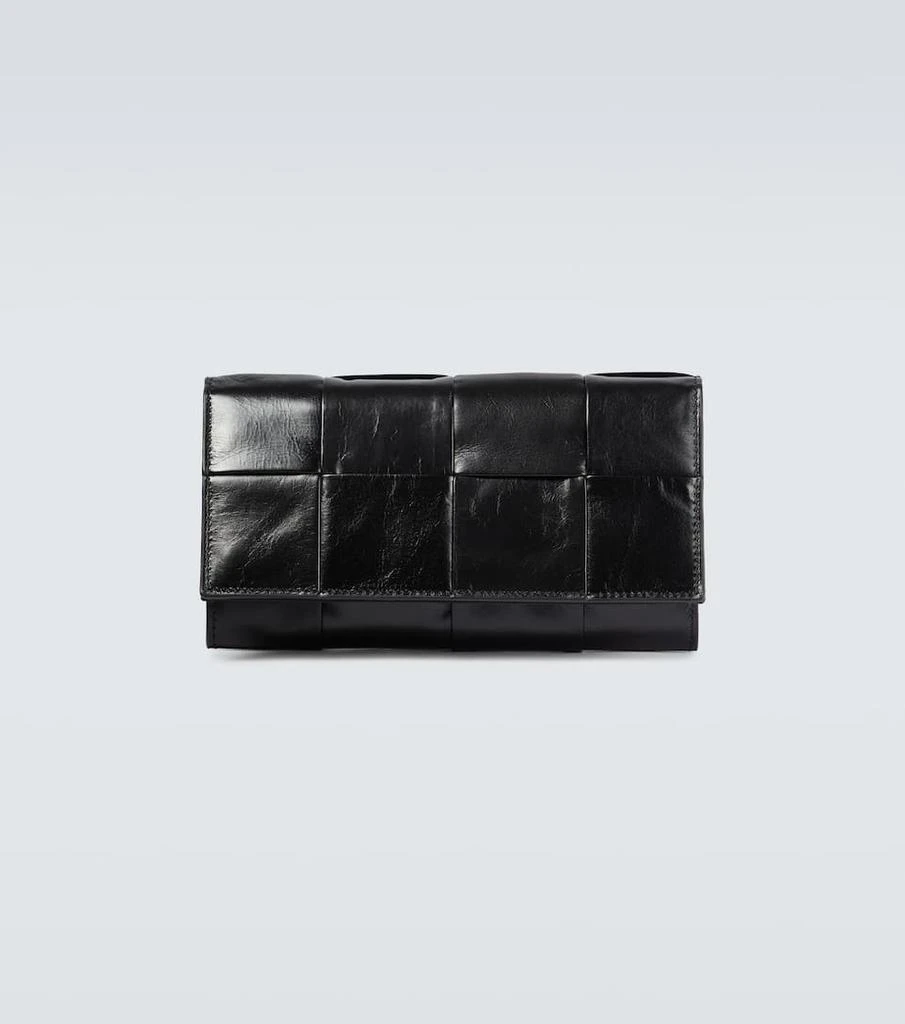 商品Bottega Veneta|Intreccio编织皮革钱包,价格¥8915,第1张图片