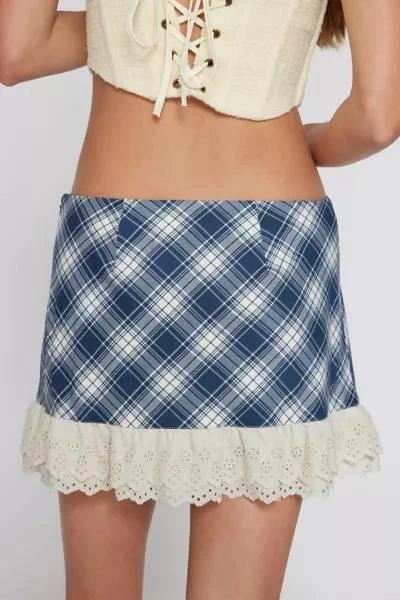 商品Kimchi Blue|Kimchi Blue Arabella Lace-Trim Mini Skirt,价格¥192,第5张图片详细描述