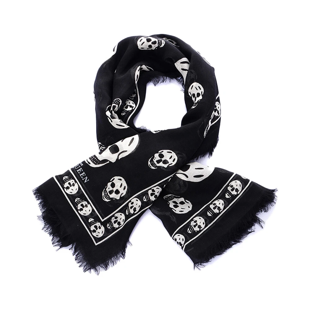 ALEXANDER MCQUEEN 黑色男士围巾 110640-4943Q-1078 商品