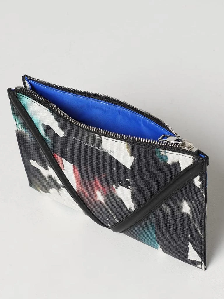 商品Alexander McQueen|Alexander McQueen pouch in nylon and leather,价格¥2645,第4张图片详细描述