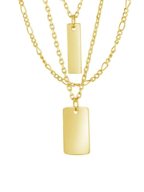 商品Sterling Forever|14K Gold Rhodium Plated Layered Necklace,价格¥279,第2张图片详细描述