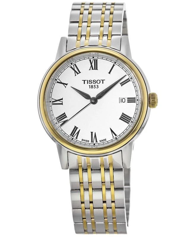 商品Tissot|Tissot T-Classic Carson Two-Tone Steel White Dial Men&apos;s Watch T085.410.22.013.00,价格¥1274,第1张图片