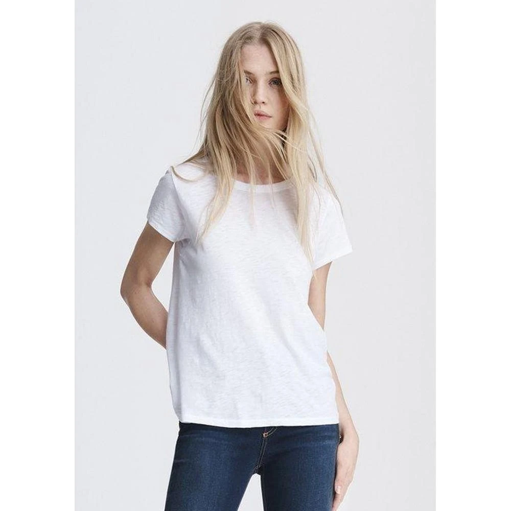 商品Rag & Bone|RAG & BONE The Slub Tee - Bright White,价格¥633,第1张图片