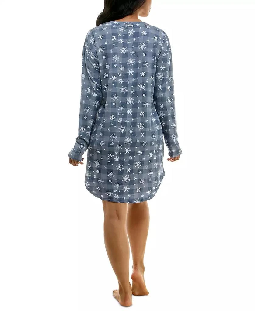 商品Roudelain|Women's Cozy Luxe Henley Sleep Dress,价格¥75,第2张图片详细描述