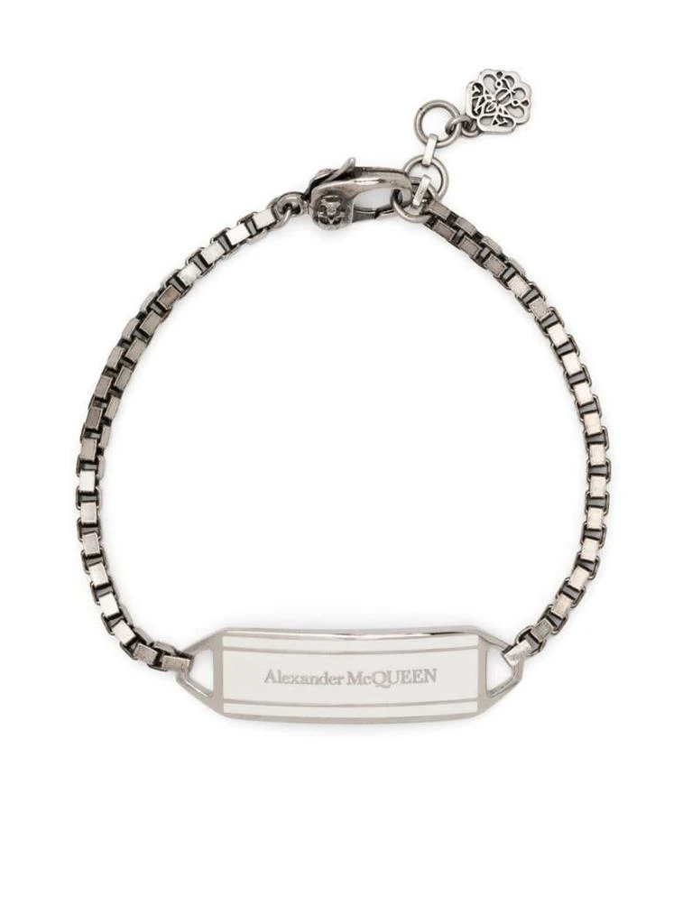 商品Alexander McQueen|Alexander McQueen Logo Chain Bracelet in Silver,价格¥1760,第1张图片