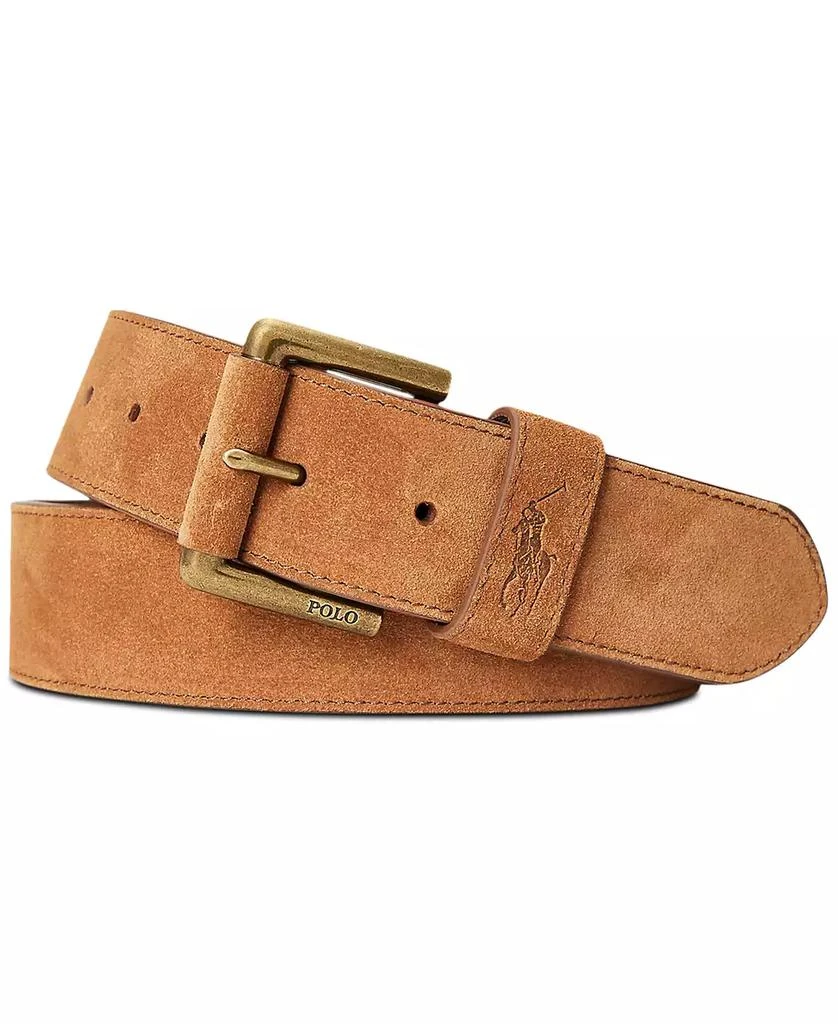 商品Ralph Lauren|Men's Roller-Buckle Suede Belt,价格¥425,第1张图片