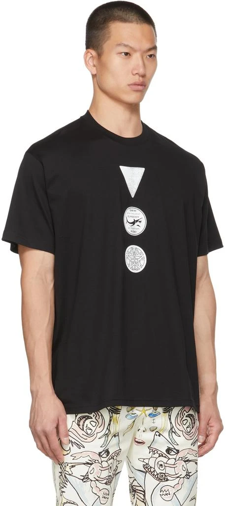 商品Burberry|黑色 Badge Print Oversized T 恤,价格¥4378,第2张图片详细描述