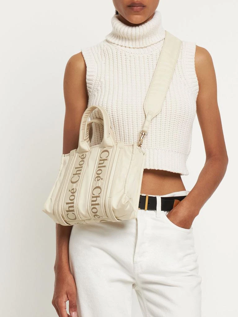 商品Chloé|Mini Woody Nylon Top Handle Bag,价格¥4832,第1张图片详细描述