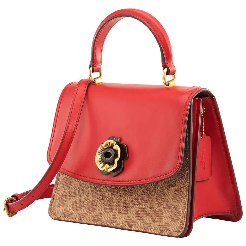 商品Coach|Coach Red Ladies Parker Top Handle Bag In Signature Canvas,价格¥1312,第1张图片