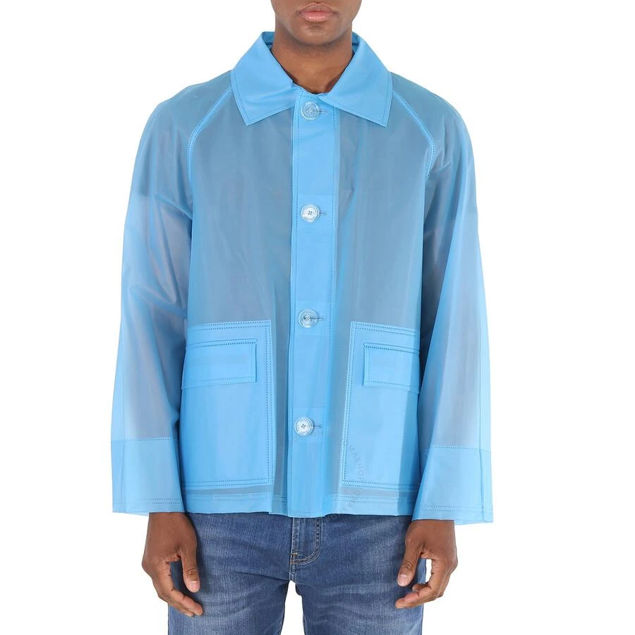 商品Burberry|Sky Blue Soft-touch Plastic Jacket,价格¥1568,第1张图片