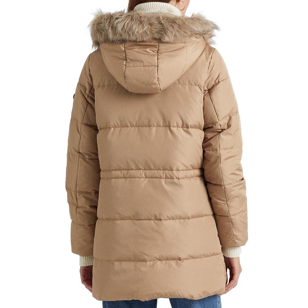 商品Ralph Lauren|Women's Faux-Fur-Trim Hooded Anorak Puffer Coat,价格¥1220,第4张图片详细描述