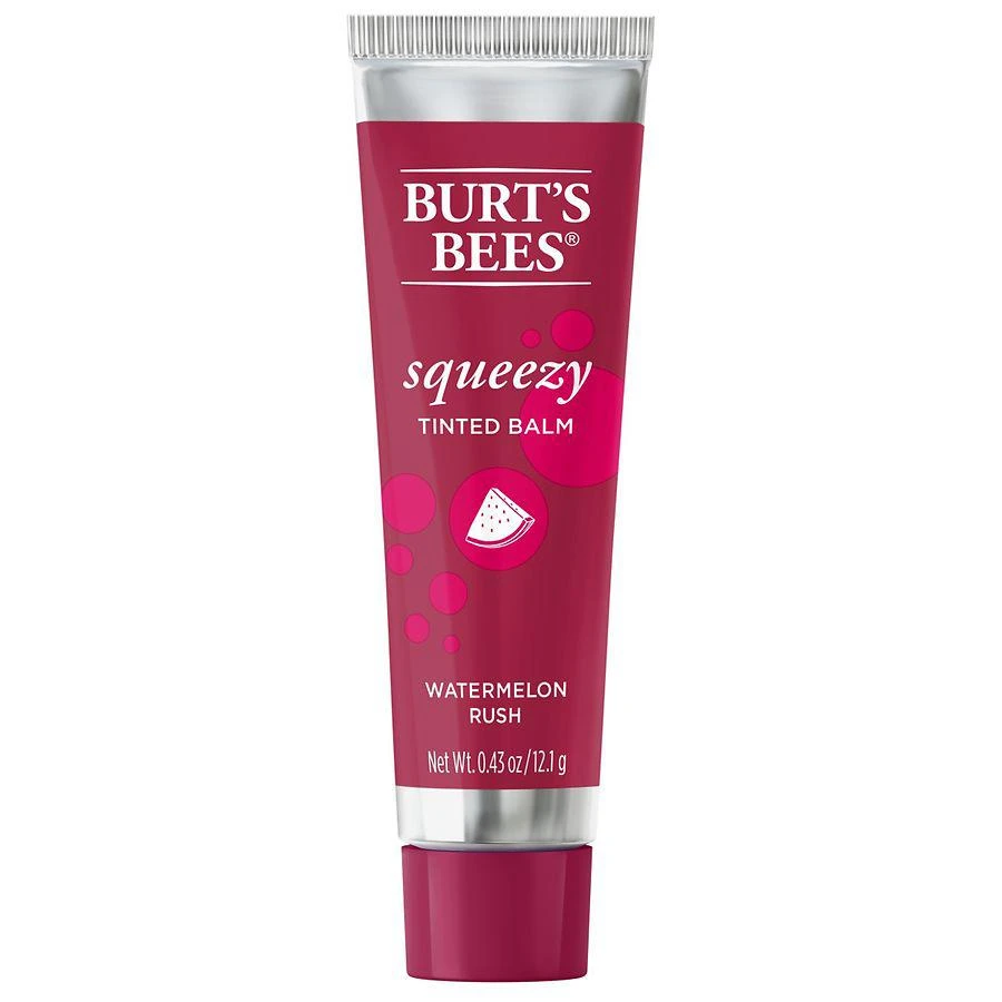 商品Burt's Bees|100% Natural Origin Squeezy Tinted Lip Balm Watermelon Rush,价格¥42,第1张图片