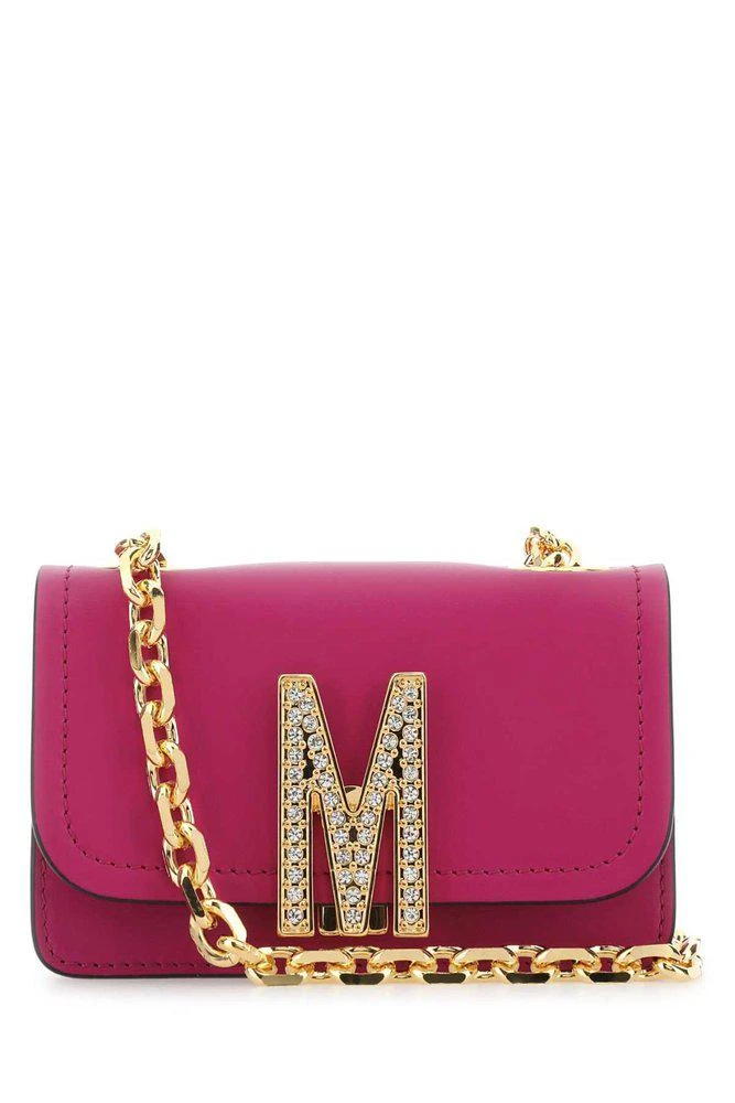 商品Moschino|Moschino Logo Plaque Chained Crossbody Bag,价格¥3127,第1张图片