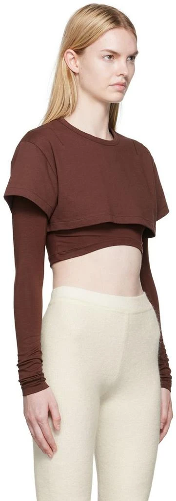 商品Jacquemus|Brown ‘Le Double’ T-Shirt,价格¥386,第2张图片详细描述