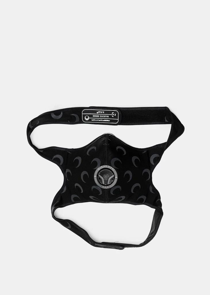 商品MARINE SERRE|Marine Serre Black Protective Face Mask,价格¥1344,第2张图片详细描述