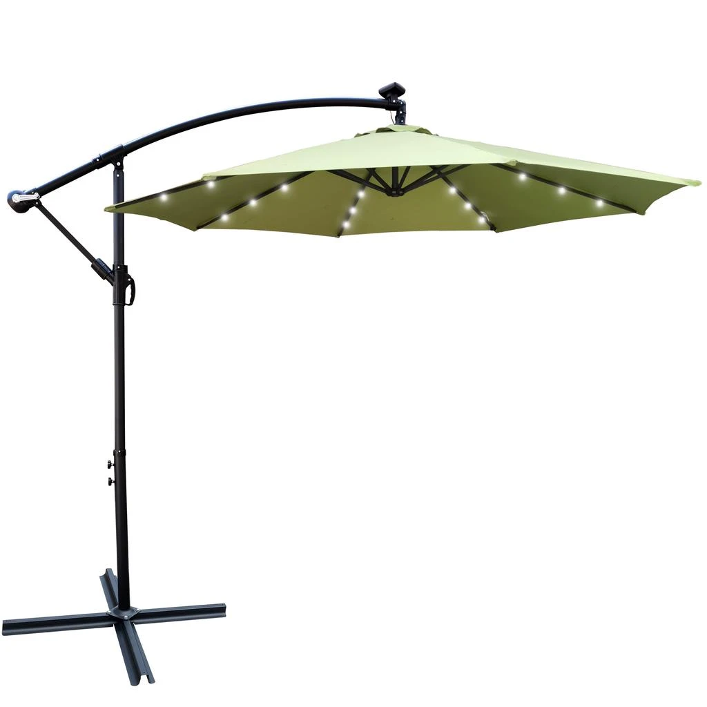 商品Streamdale Furniture|Streamdale 10 FT Outdoor Patio Umbrella Solar Powered LED Lighted Sun Shade,价格¥1980,第3张图片详细描述