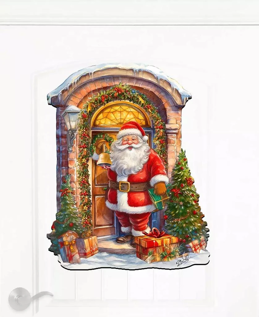 Knocking the Christmas Wooden Wall Decor Door Decor G. DeBrekht 商品
