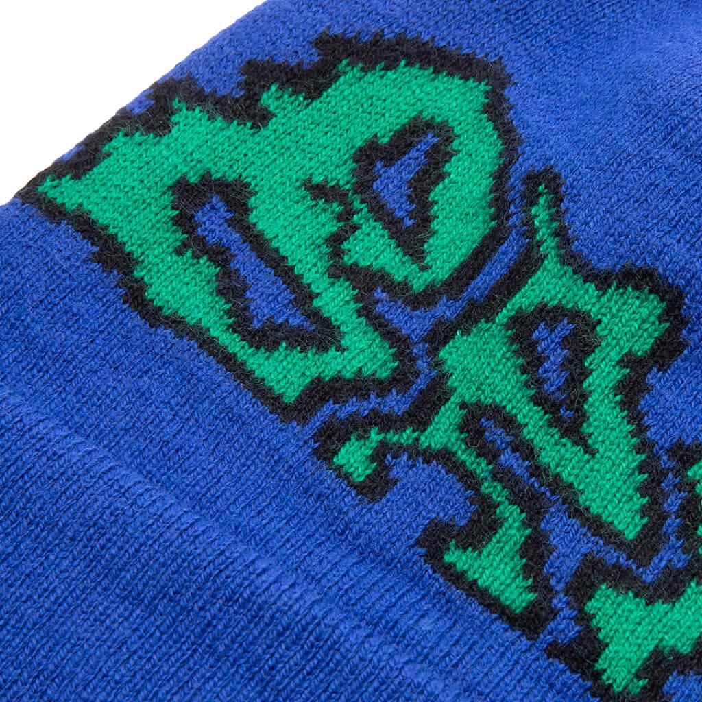 商品Brain Dead|Brain Dead Prehistoric Logo Wool Beanie - Blue,价格¥325,第4张图片详细描述