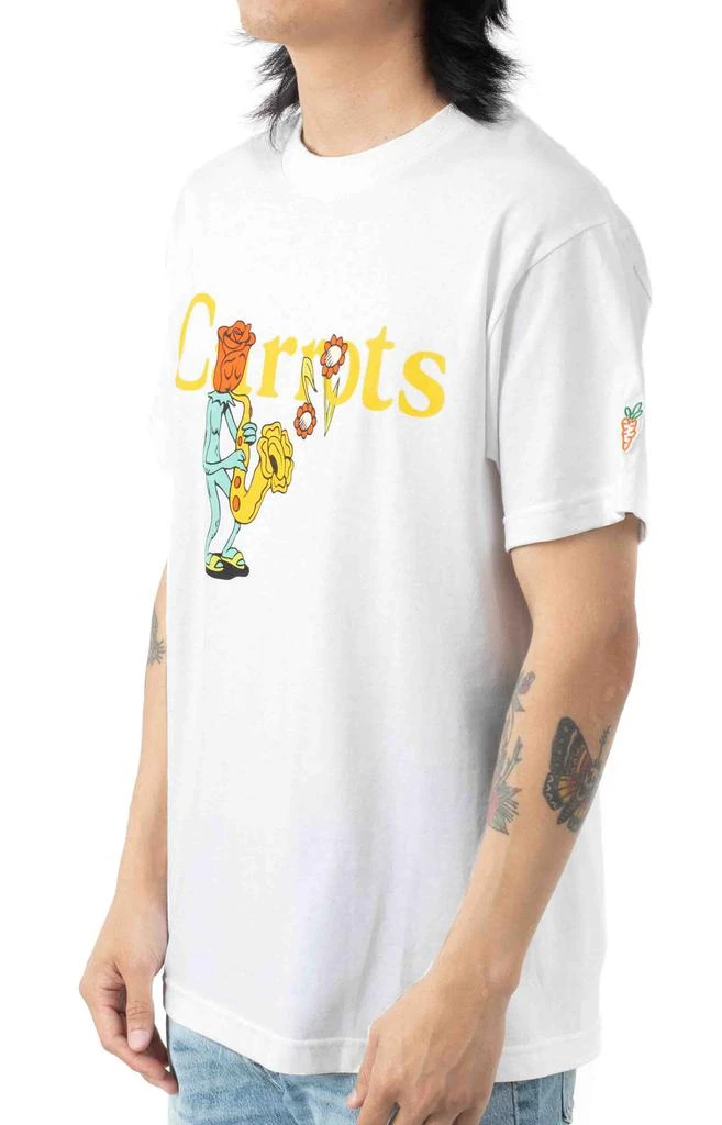 商品Carrots|Sax Wordmark T-Shirt - White ,价格¥113,第2张图片详细描述