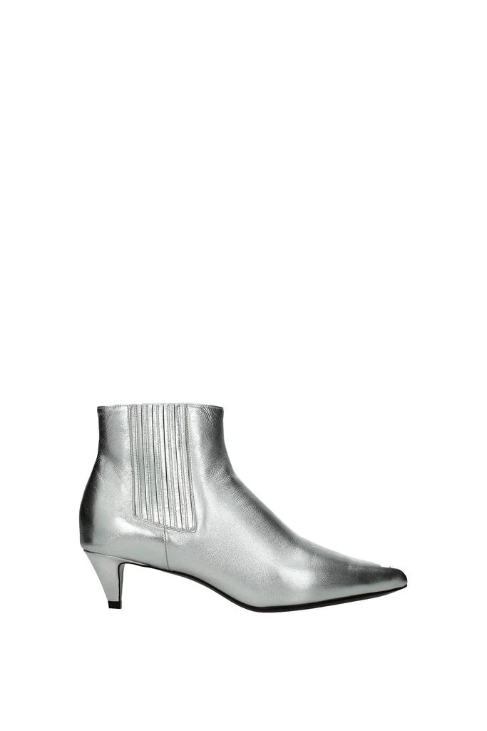 商品Celine|Ankle boots Leather Silver,价格¥2738,第1张图片