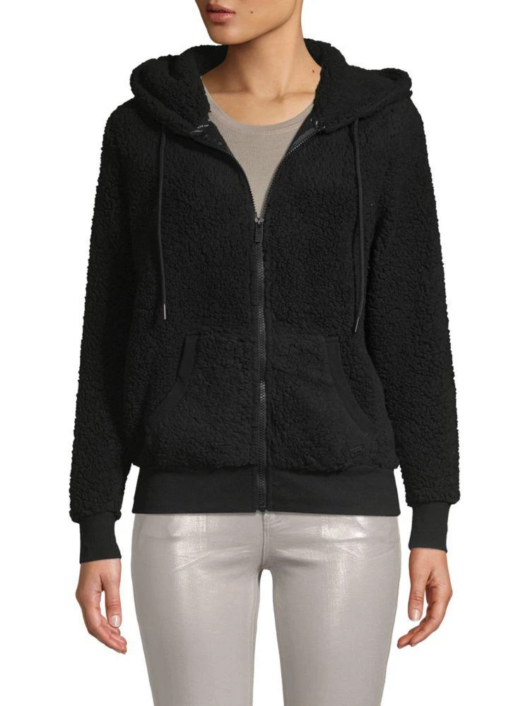 商品Marc New York by Andrew Marc|Hooded Faux Fur & Fleece Teddy Jacket,价格¥276,第3张图片详细描述