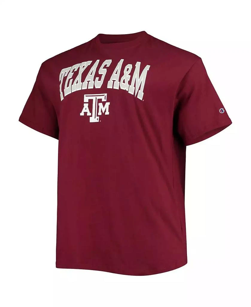 商品CHAMPION|Men's Maroon Texas A&M Aggies Big and Tall Arch Over Wordmark T-shirt,价格¥225,第2张图片详细描述