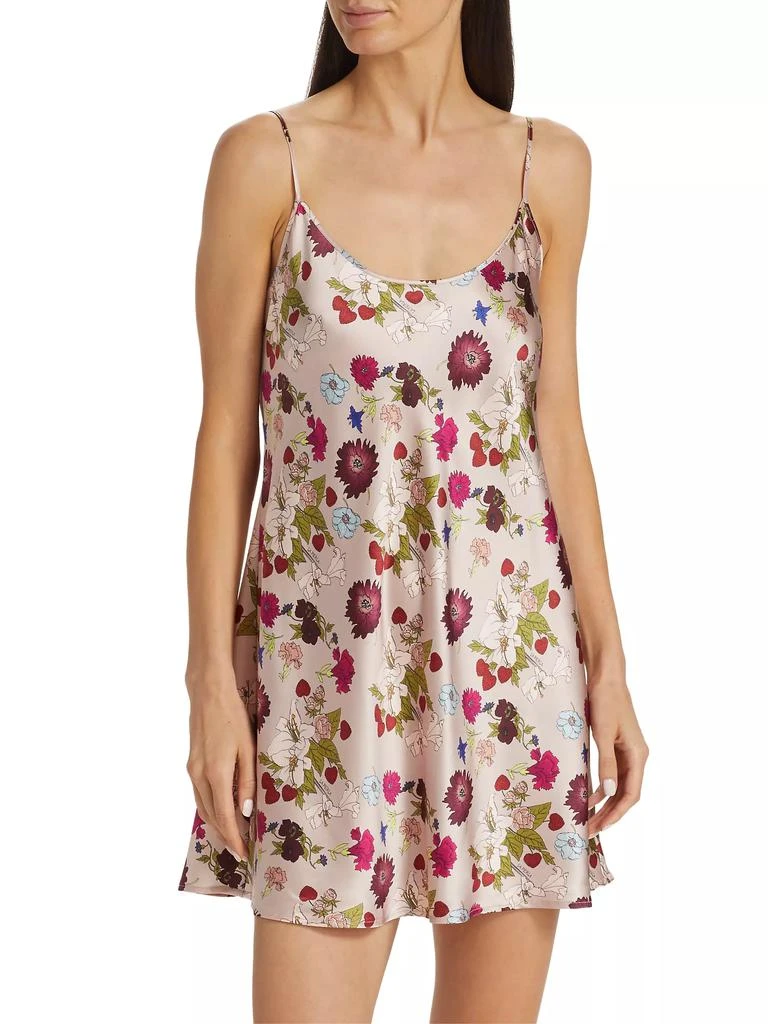 商品La Perla|Sleeveless Floral Silk Minidress,价格¥1977,第3张图片详细描述