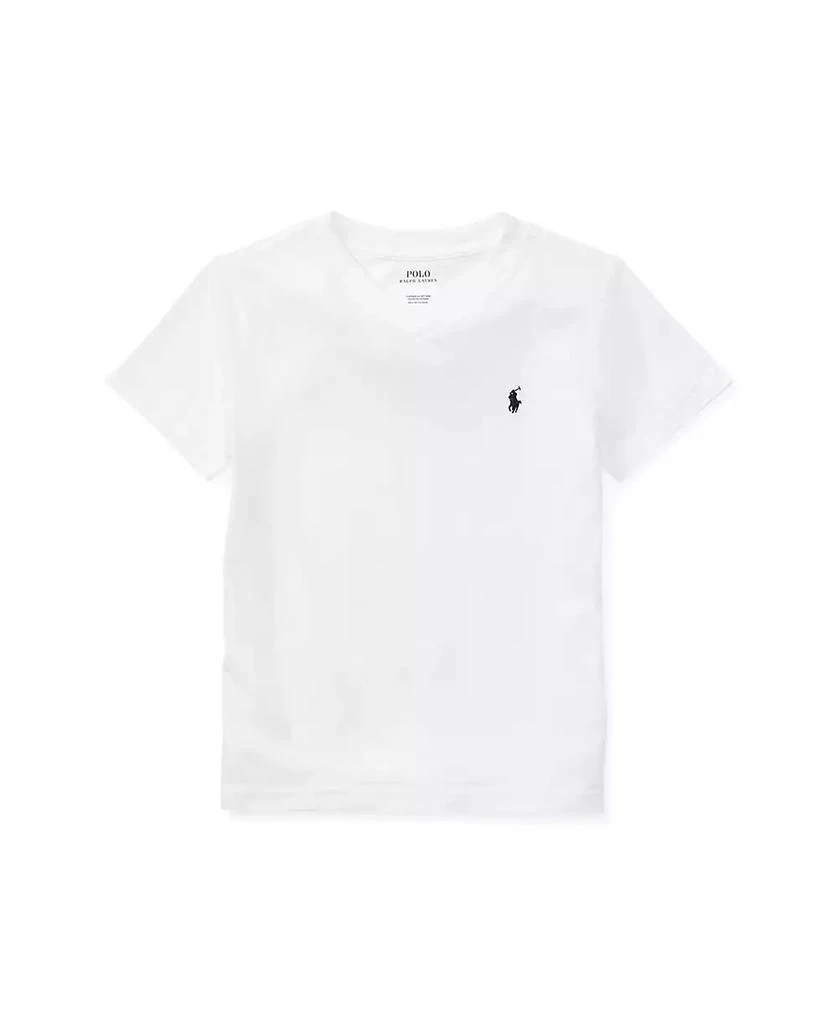 商品Ralph Lauren|Toddler and Little Boys Cotton Jersey V-Neck T-Shirt,价格¥223,第1张图片