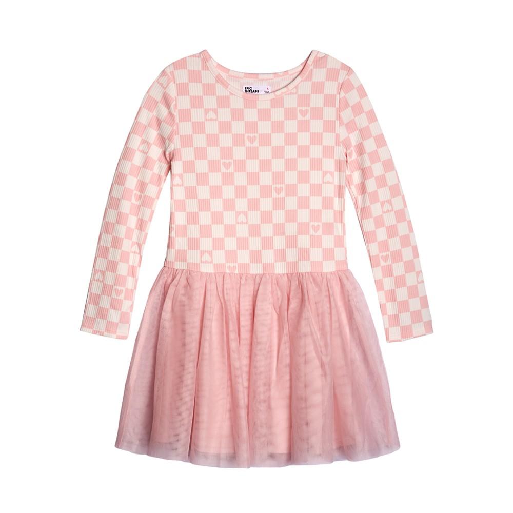 Little Girls Long Sleeve Play Dress, Created For Macy's商品第1张图片规格展示