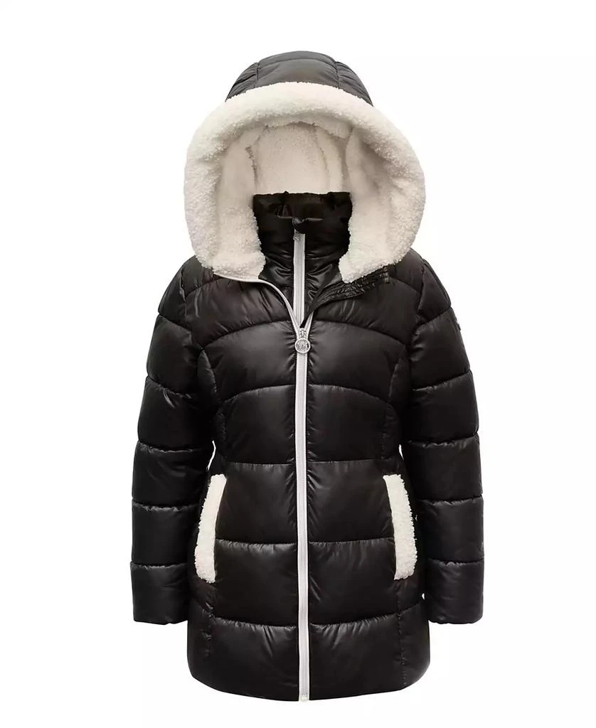 商品Michael Kors|Toddler Little Girls Stadium Puffer Jacket with Bib,价格¥502,第1张图片