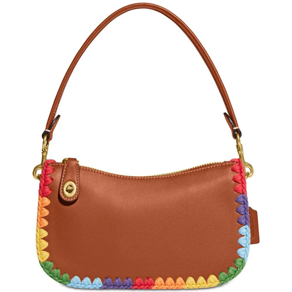 商品Coach|The Coach Originals Pride Crochet Trim Glovetanned Leather Mini Swinger 20,价格¥2216,第1张图片