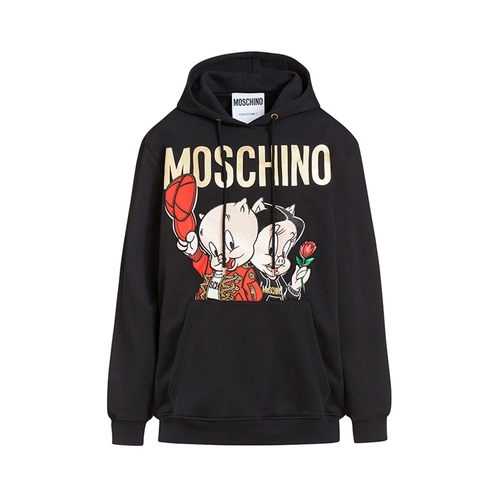Moschino 莫斯奇诺 黑色中国新年小猪卫衣 D1A1779-1027-1555 商品